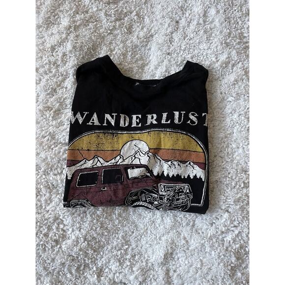 One Clothing Los Angeles Sz. S “ Wanderlust” Design Tee. Cute, Fun - Picture 6 of 6